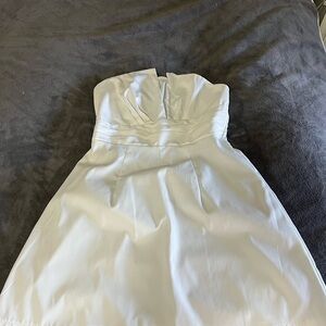SHEIN Strapless White Dress